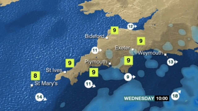 BBC weather graphic