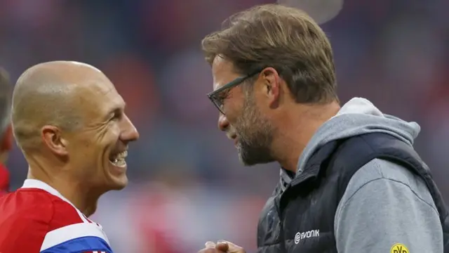 Jurgen Klopp and Arjen Robben