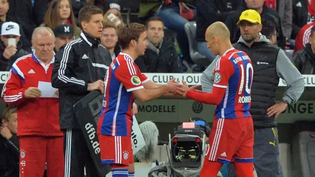 Arjen Robben is substituted