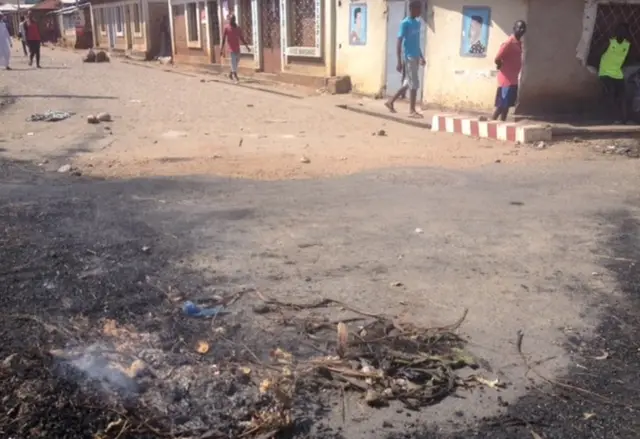 Remnants of protest in Bujumbura