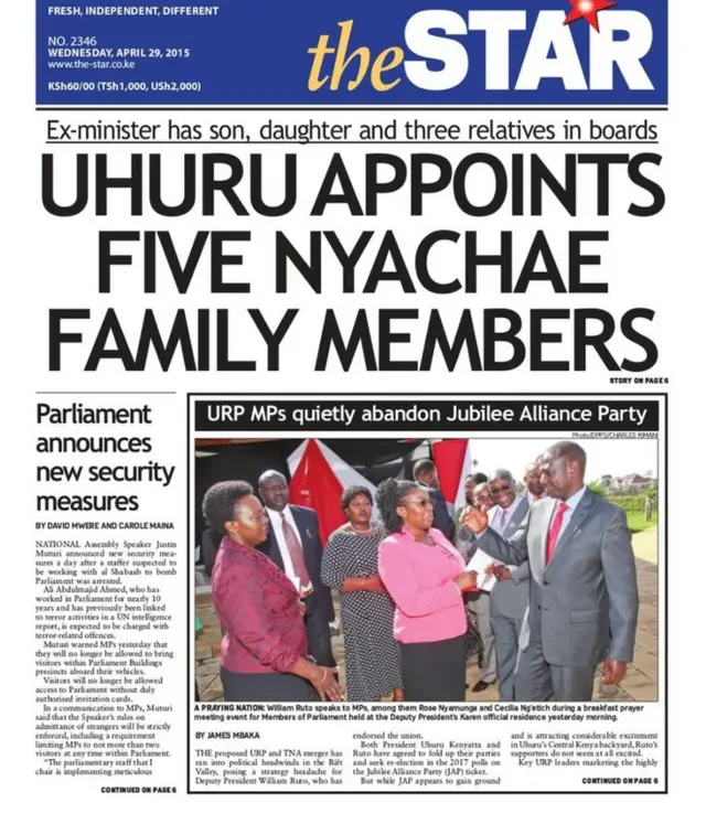 Star front page