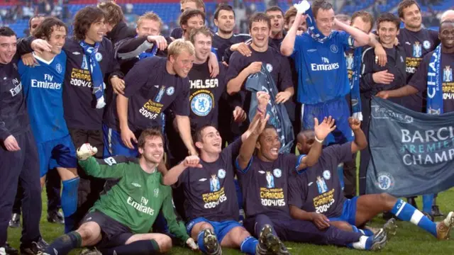 Chelsea players celebrate