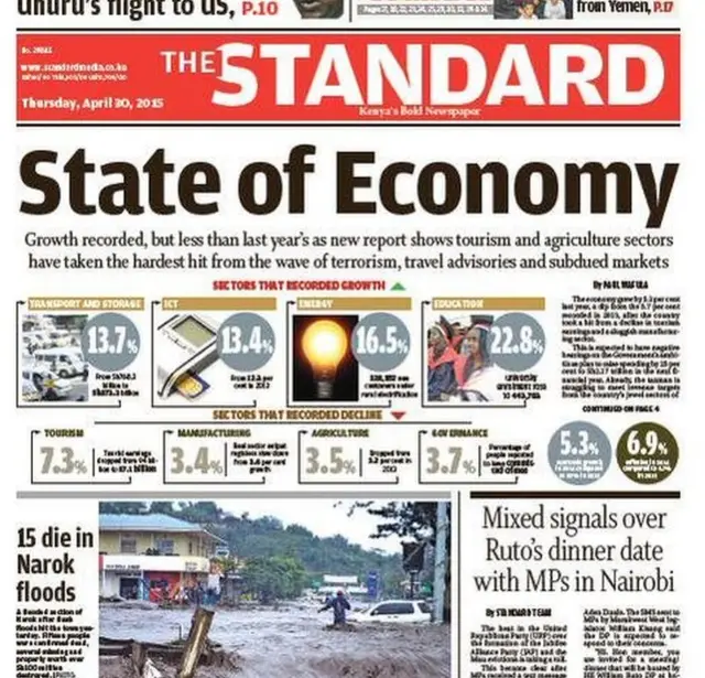 Standard front page