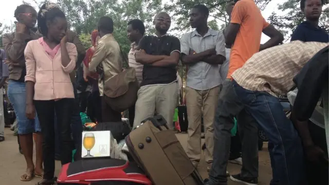 Students in Bujumbura 30 April 2015