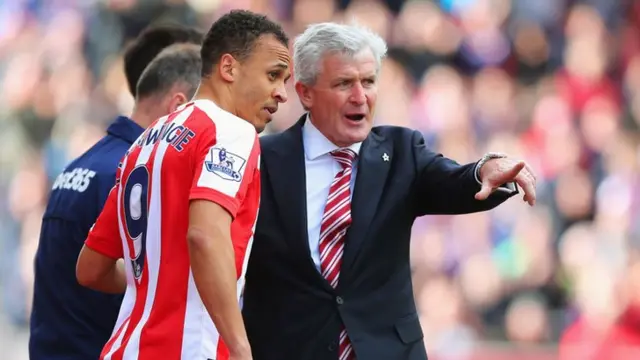 Peter Odemwingie and Mark Hughes