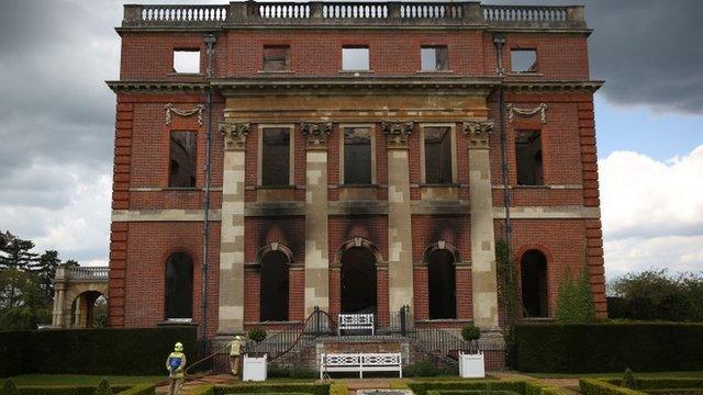 The exterior of Clandon Park House