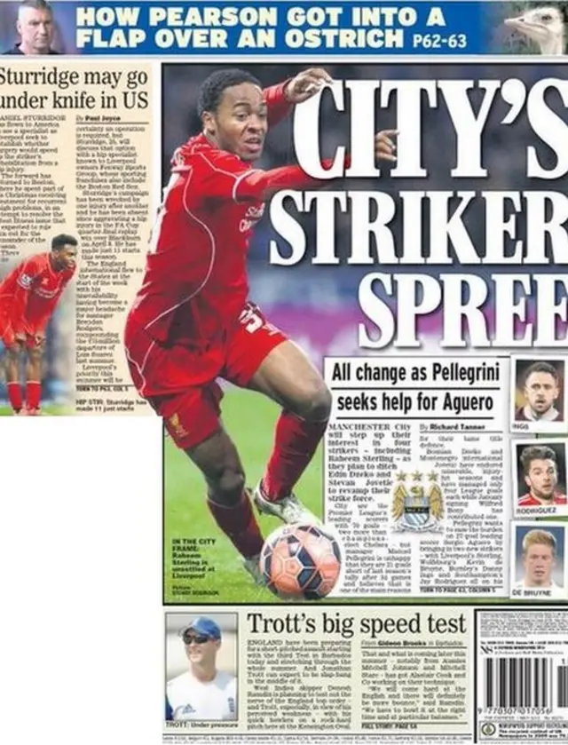 Daily Express back page