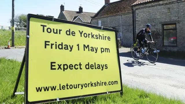 Ben Swift on Tour de Yorkshire route