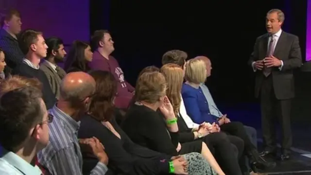 Nigel Farage on Question Time