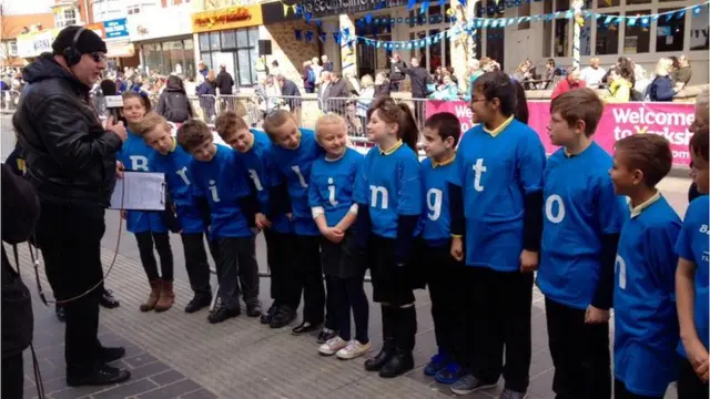 Children from Bay Primary School