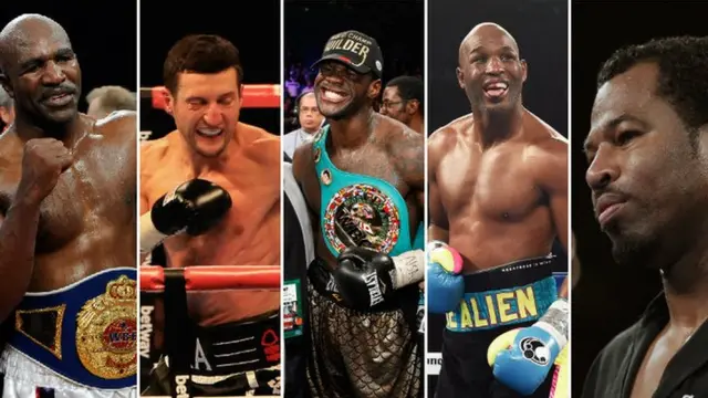 Evander Holyfield, Carl Froch, Deontay Wilder, Bernard Hopkins, Shane Mosley