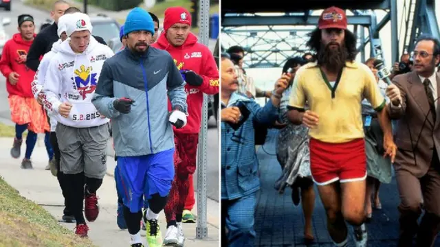 Manny Pacquiao and Forrest Gumo