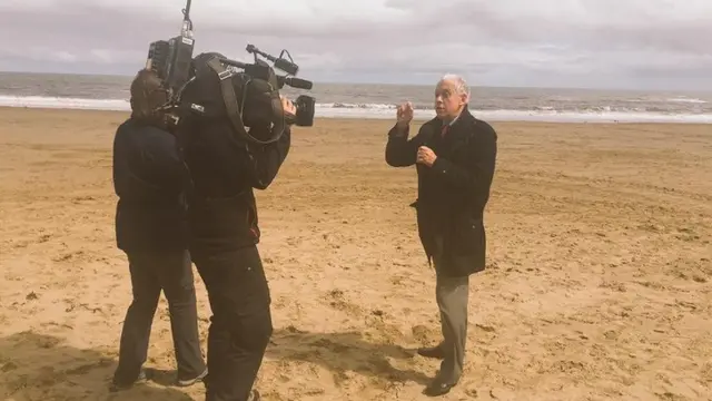 Harry on the beach