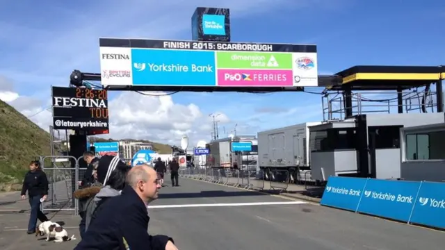 Finish line in Scarborough