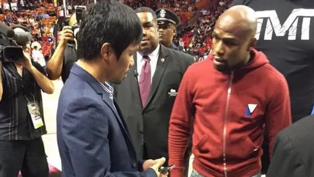 Manny Pacquiao and Floyd Mayweather