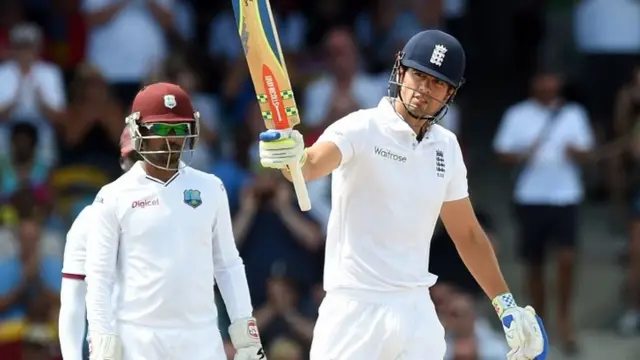 Alastair Cook celebrates