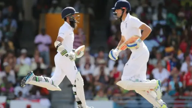 Alastair Cook scores runs