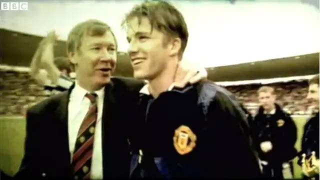 Sir Alex Ferguson and David Beckham