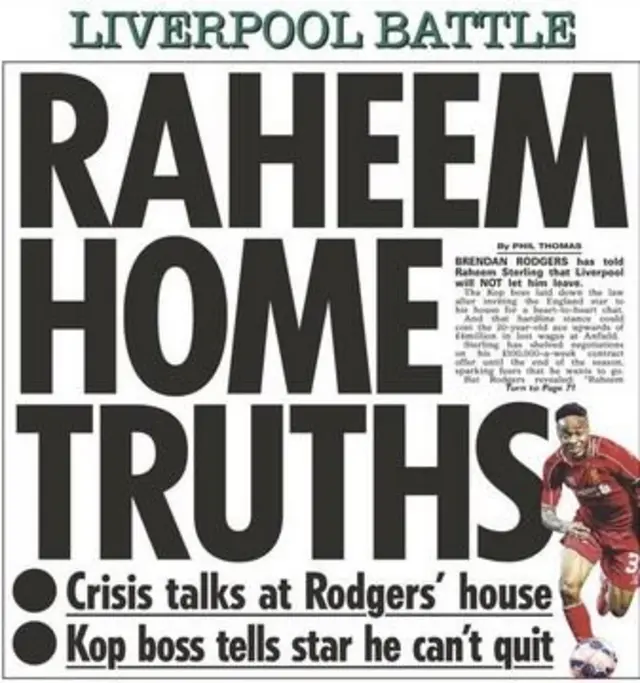 Sun back page