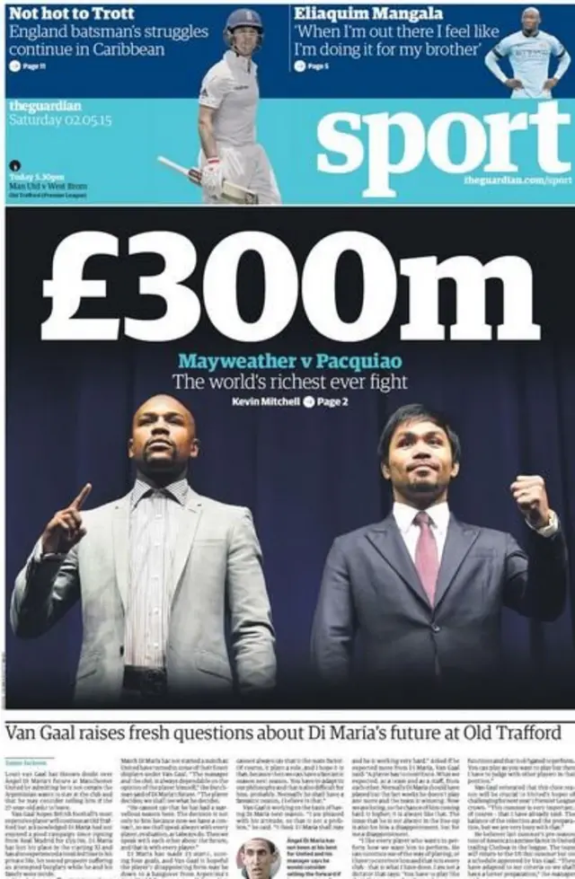 Guardian back page