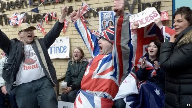 People outside Lindo wing