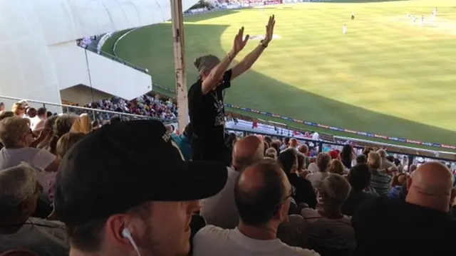 The crowd at the Kensington Oval