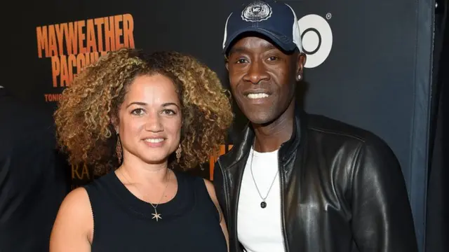 Actors Bridgid Coulter and Don Cheadle