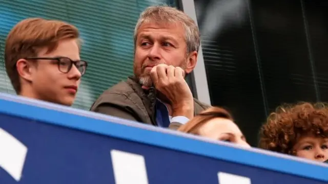 Roman Abramovich watches on