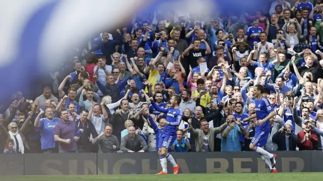 Chelsea fans celebration