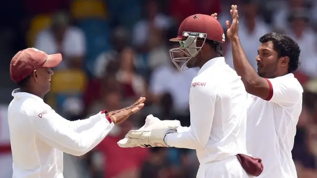 West Indies celebrate