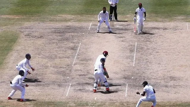 Chris Jordan catches the ball at slip