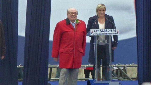 Jean-Marie and Marine Le Pen