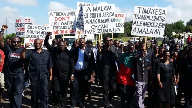 A demonstration in Lilongwe, Malawi - Tuesday 21 April 2015