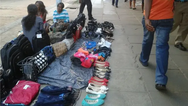 Street vendors in Harare, Zimbabwe