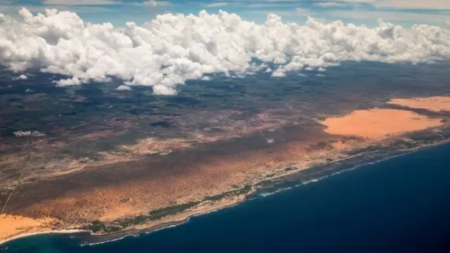 View of Somali coast