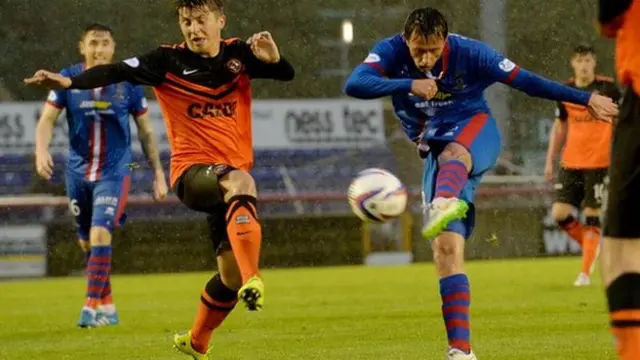 Danny Williams gave Inverness the lead before half-time