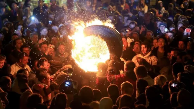 Flaming Tar Barrels, Ottery St Mary, Devon