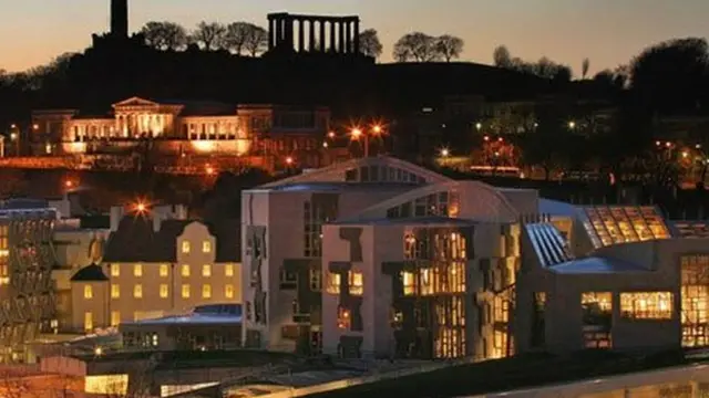 Holyrood at night