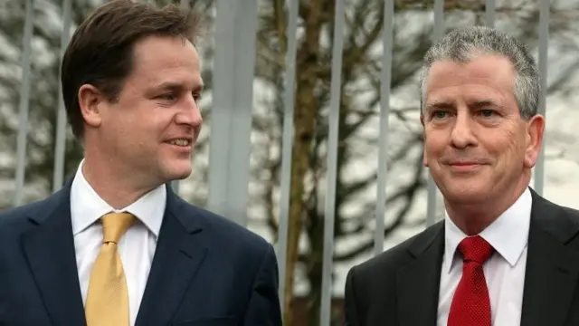 Nick Clegg and Mike Thornton in 2011