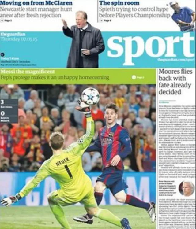 Guardian back page