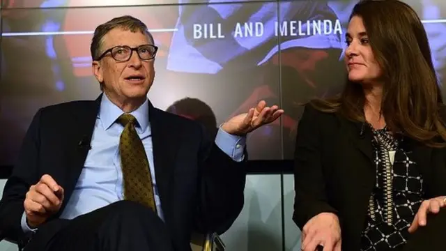 Bill and Melinda Gates pictured in January 2015