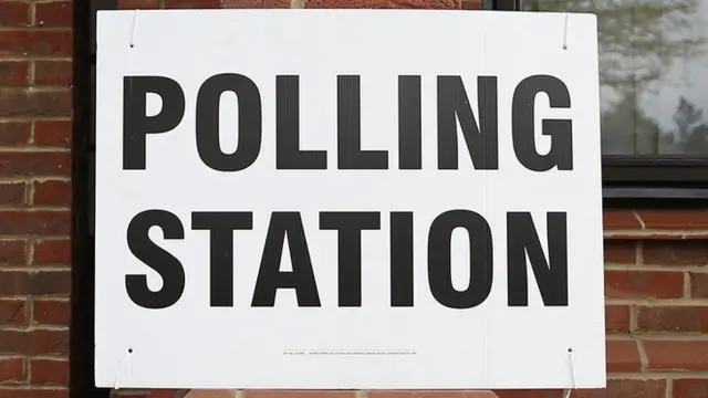 Polling Station sign