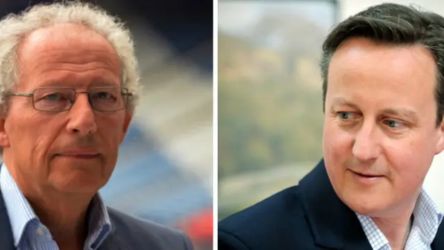 Henry McLeish (left) and David Cameron