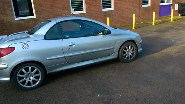 Car used as a polling station in Bradville