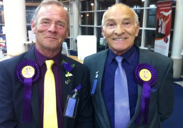 UKIP supporters in suits