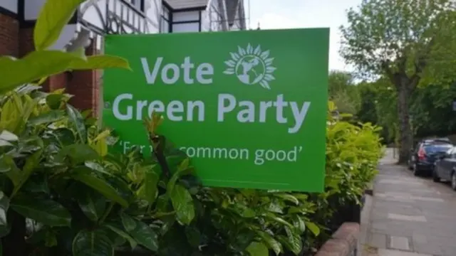 Green Party placard