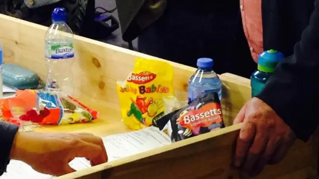 Jelly babies and sweets at election count