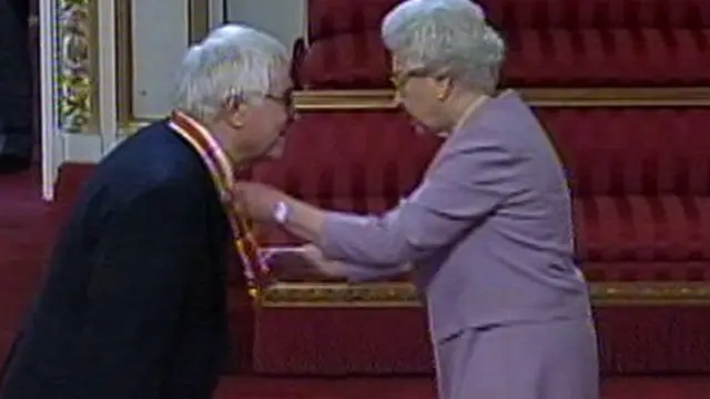 Queen knighting Sir Bob Russell