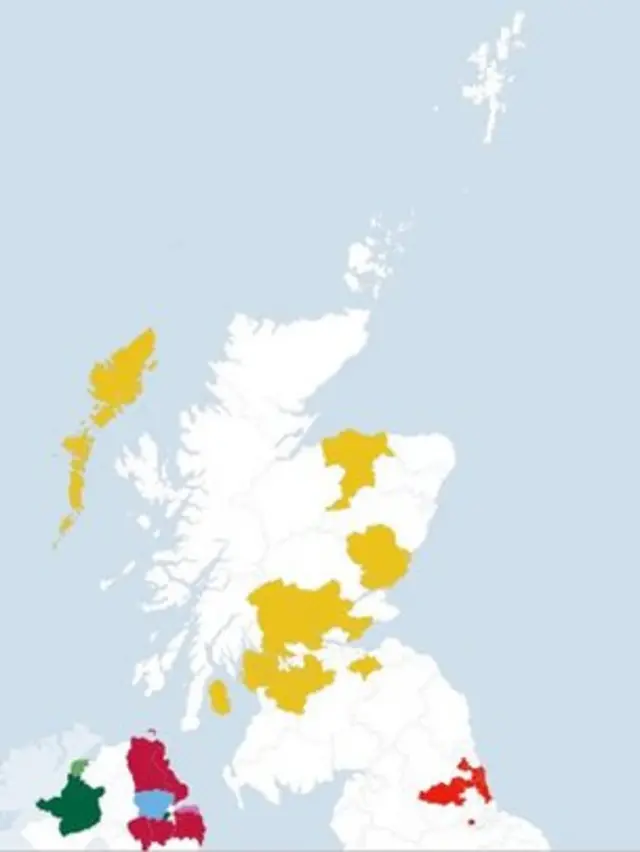 Map of Scottish declarations