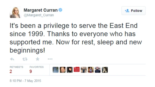 Margaret Curran post on twitter